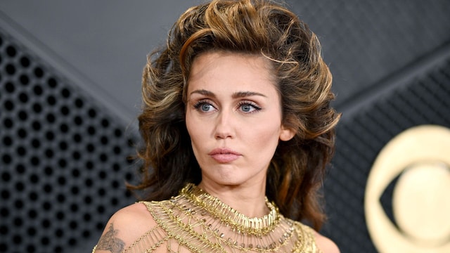 Miley Cyrus attends the 66th GRAMMY Awards at Crypto.com Arena on February 04, 2024 in Los Angeles, California. (Photo by Lionel Hahn/Getty Images)