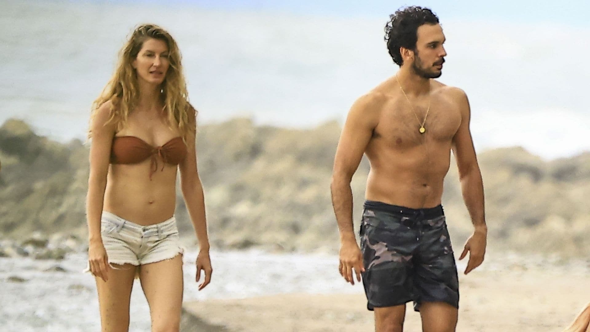 Gisele Bündchen, feliz con sus hijos y Joaquim Valente en Costa Rica