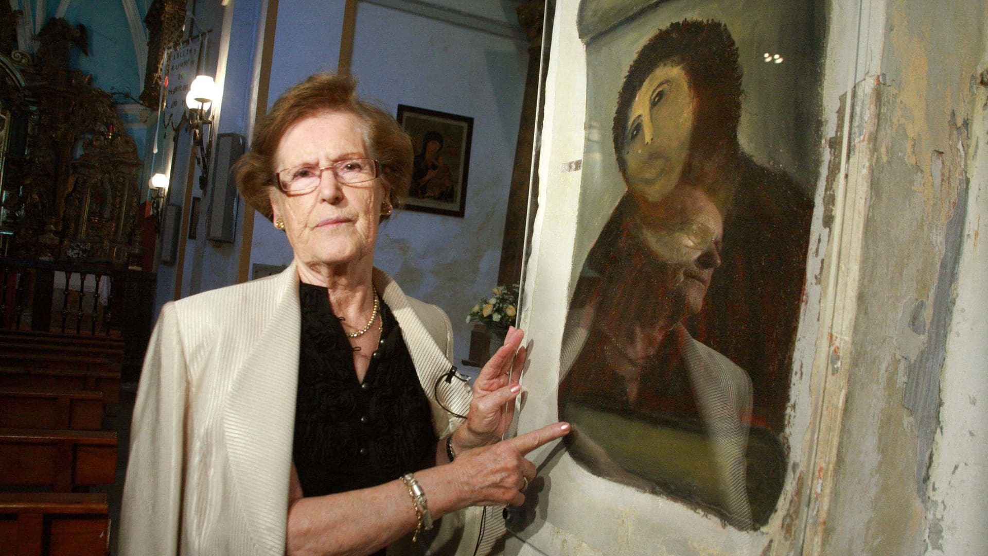 Cecilia Giménez, así como la nueva versión de la obra, cobraron fama internacional