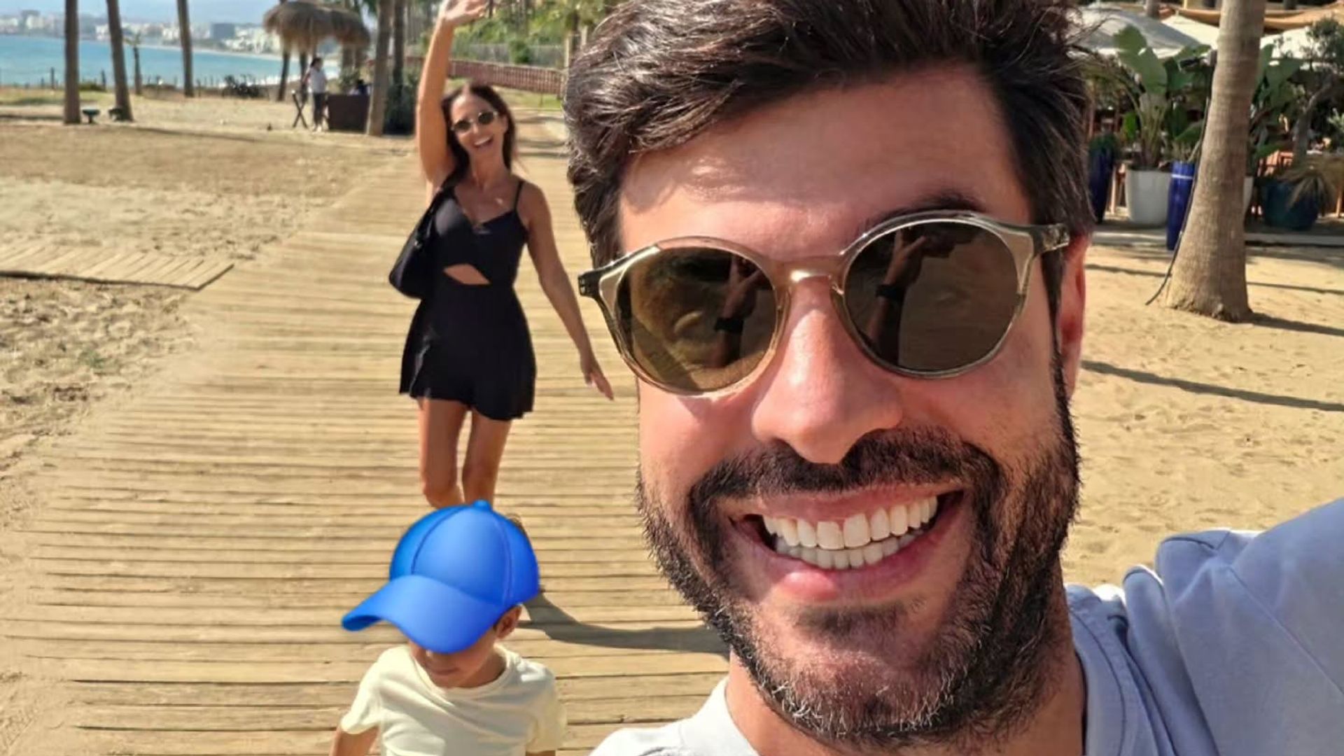 Paula Echevarría, Miguel Torres y su hijo Miki