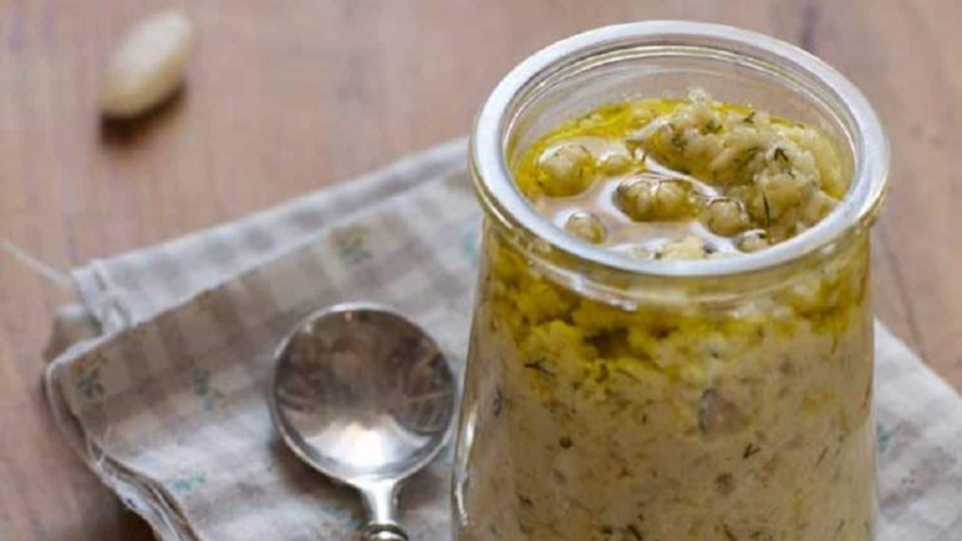 Pesto de pimiento y almendras