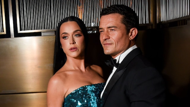 Katy Perry y Orlando Bloom en la cena de gala Kering Caring for Women en Nueva York el 9 de septiembre de 2024.