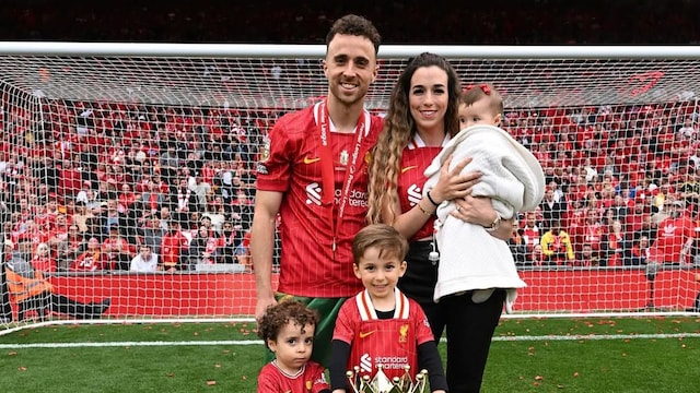 Diogo Jota y su familia