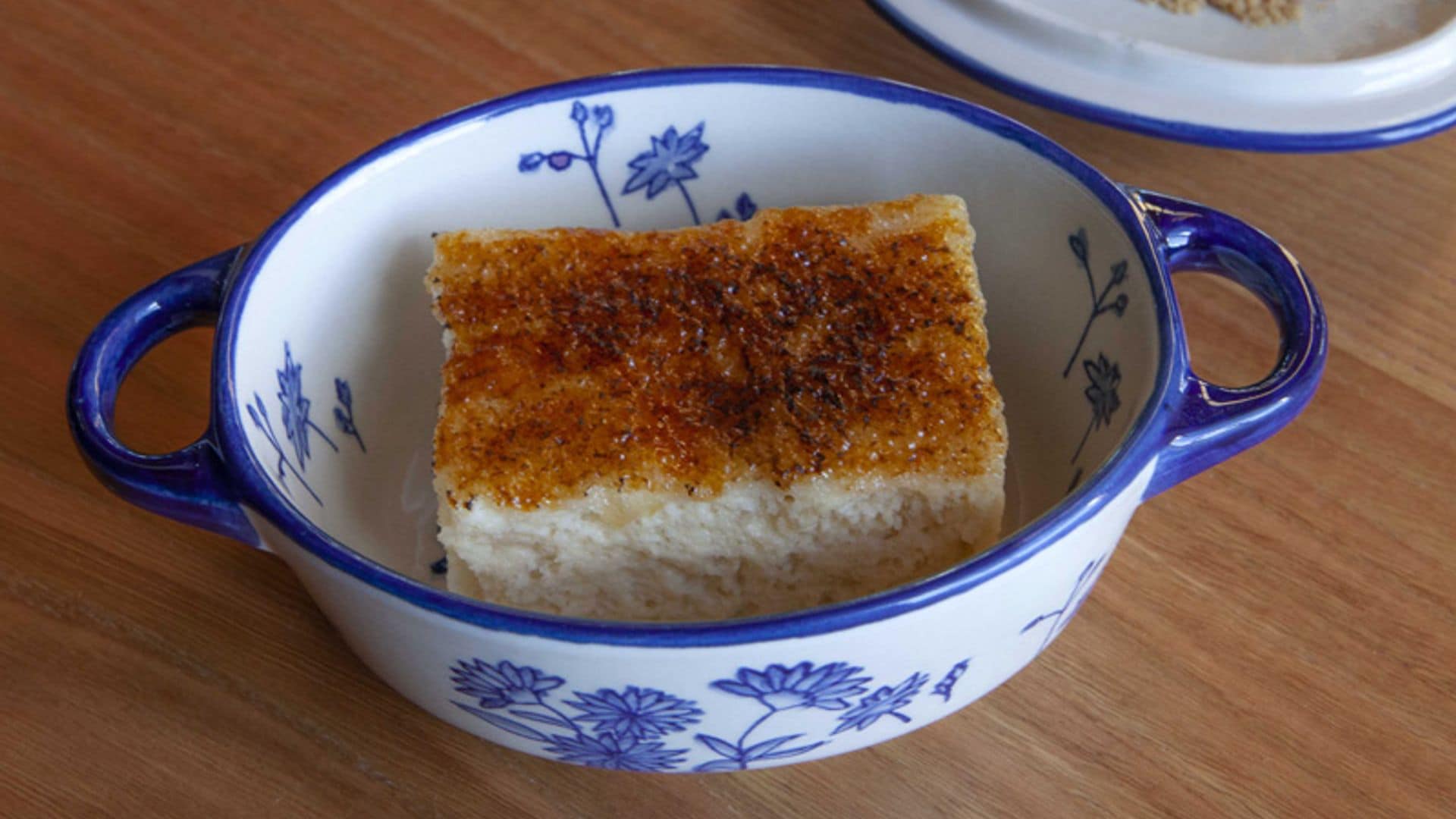 Torrija ahumada de pan 'brioche'