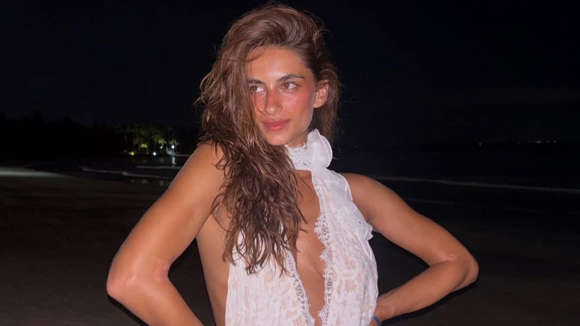 Begoña Vargas con vestido de novia