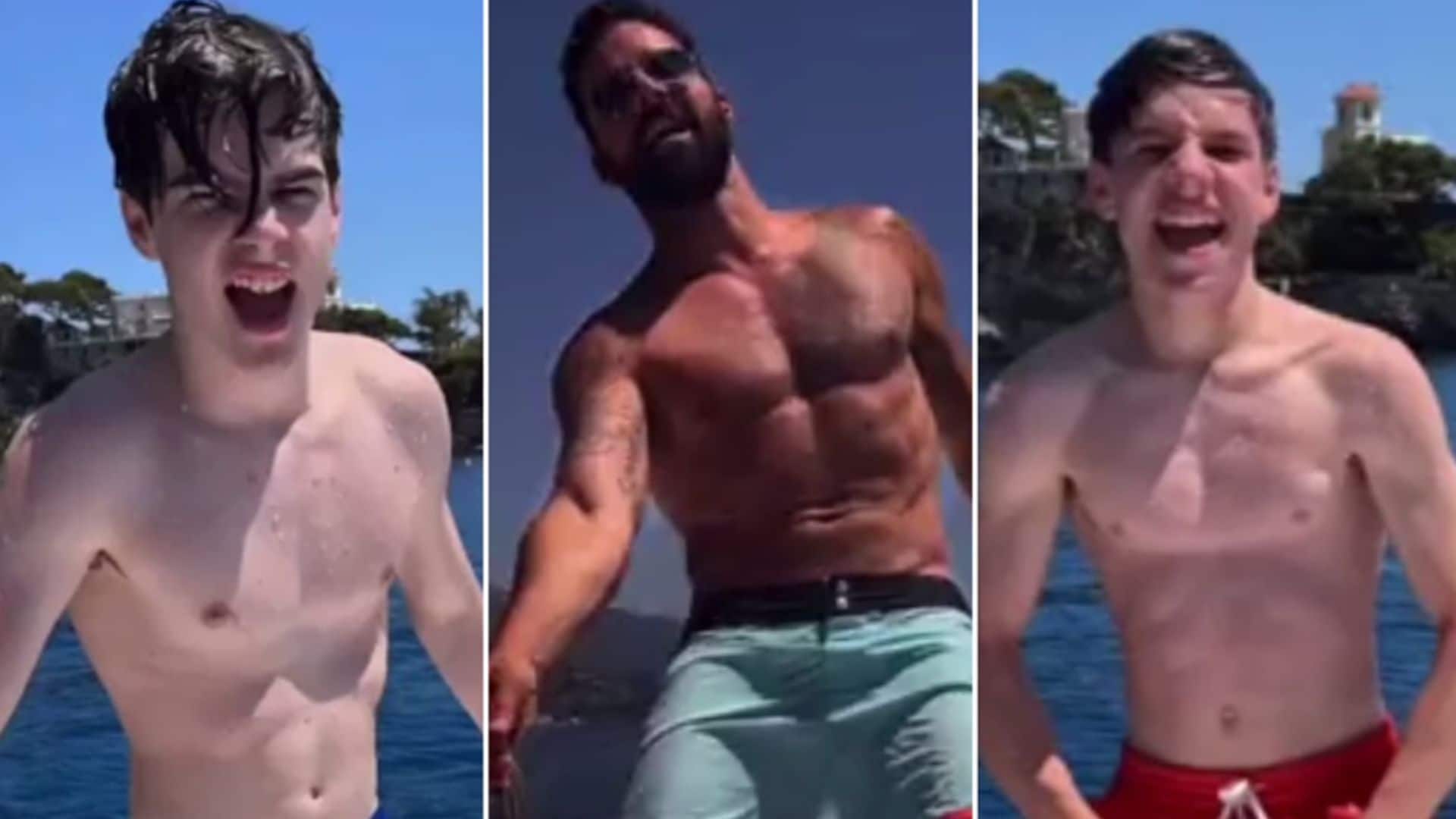 Ricky Martin reaparece disfrutando en barco con sus gemelos en medio de su divorcio con Jwan Yosef, ¡qué mayores!