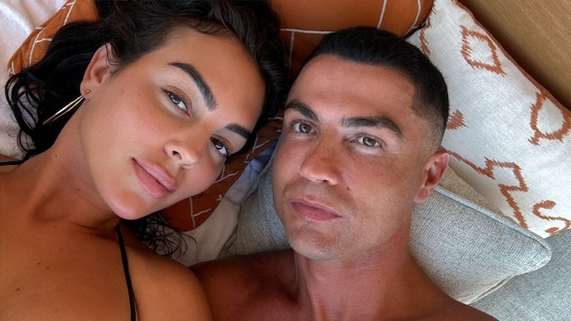 Georgina Rodríguez y Cristiano Ronaldo de vacaciones.