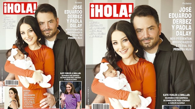 José Eduardo Derbez y Paola Dalay presentan a Tessa en ¡HOLA!