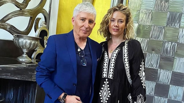 Javier Herrero con su mujer, Blanca