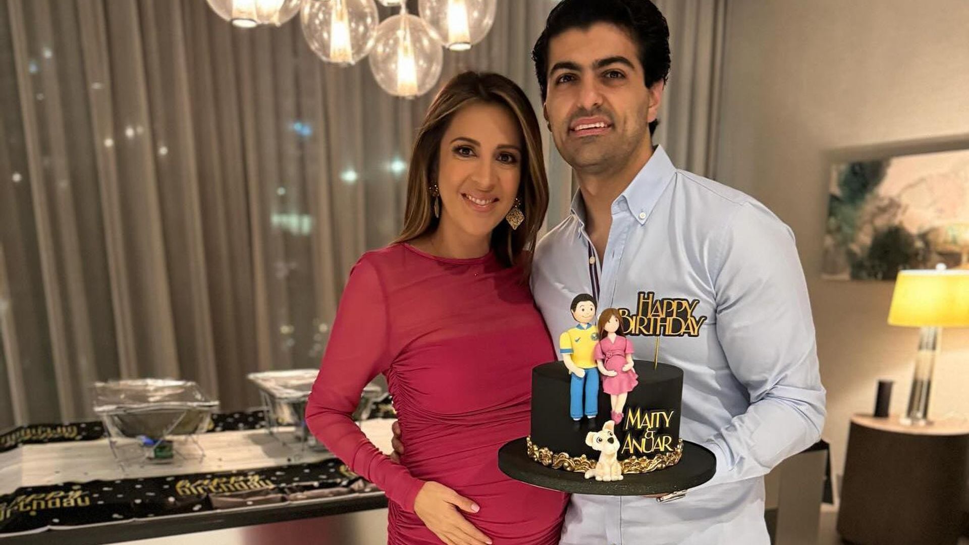 En plena dulce espera, Maity Interiano y su esposo Anuar Zidán celebran sus cumpleaños