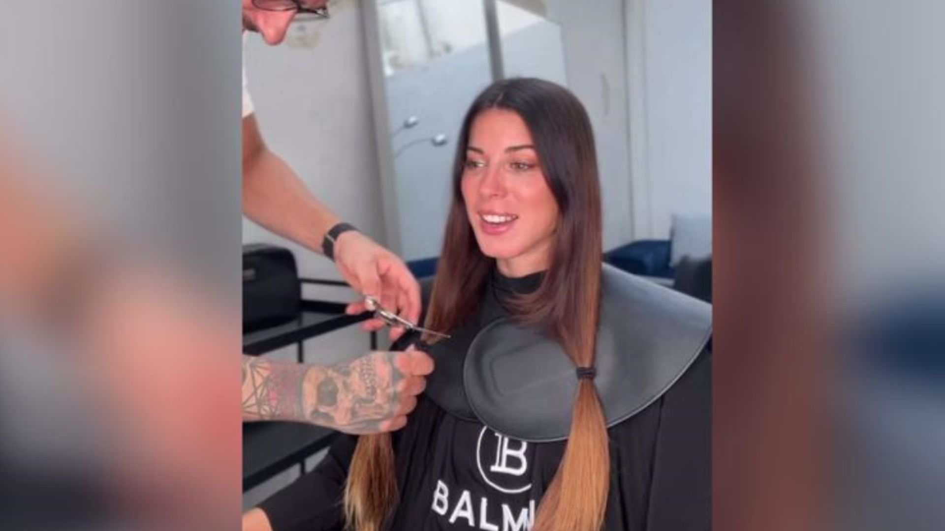 La secuencia completa del radical corte de pelo de  Marta Riumbau