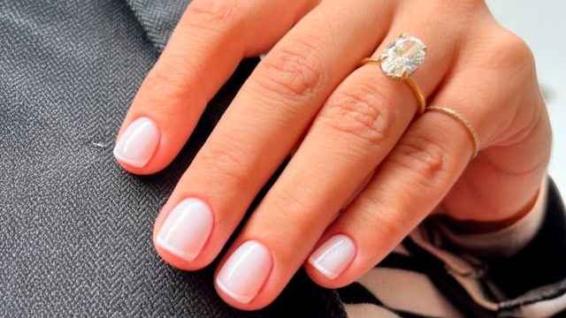 Manicura elegante para novias
