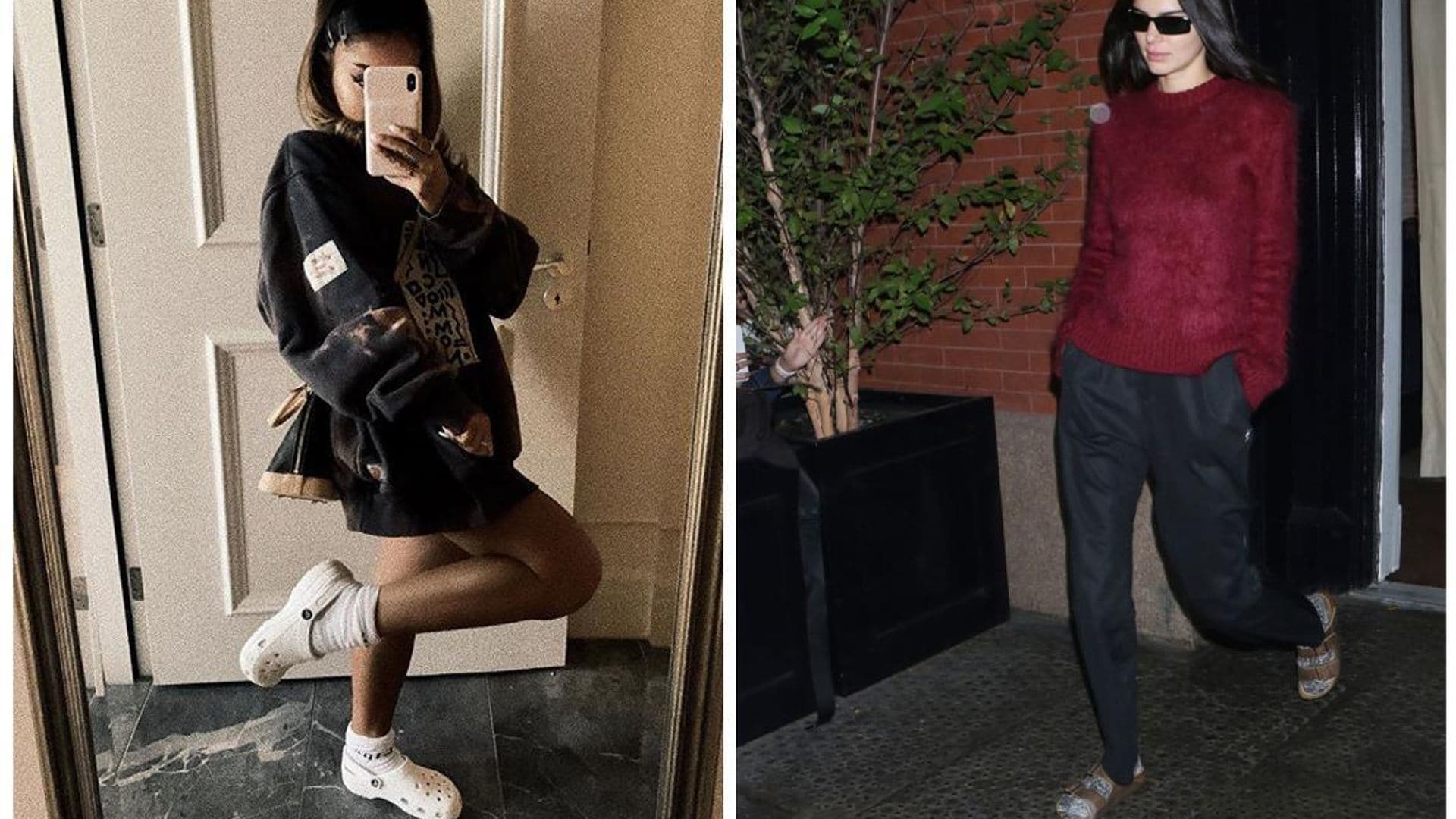 ¿Comodidad o tendencia? Sandalias con medias, la nueva moda entre las celebs