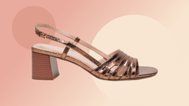sandalias doradas