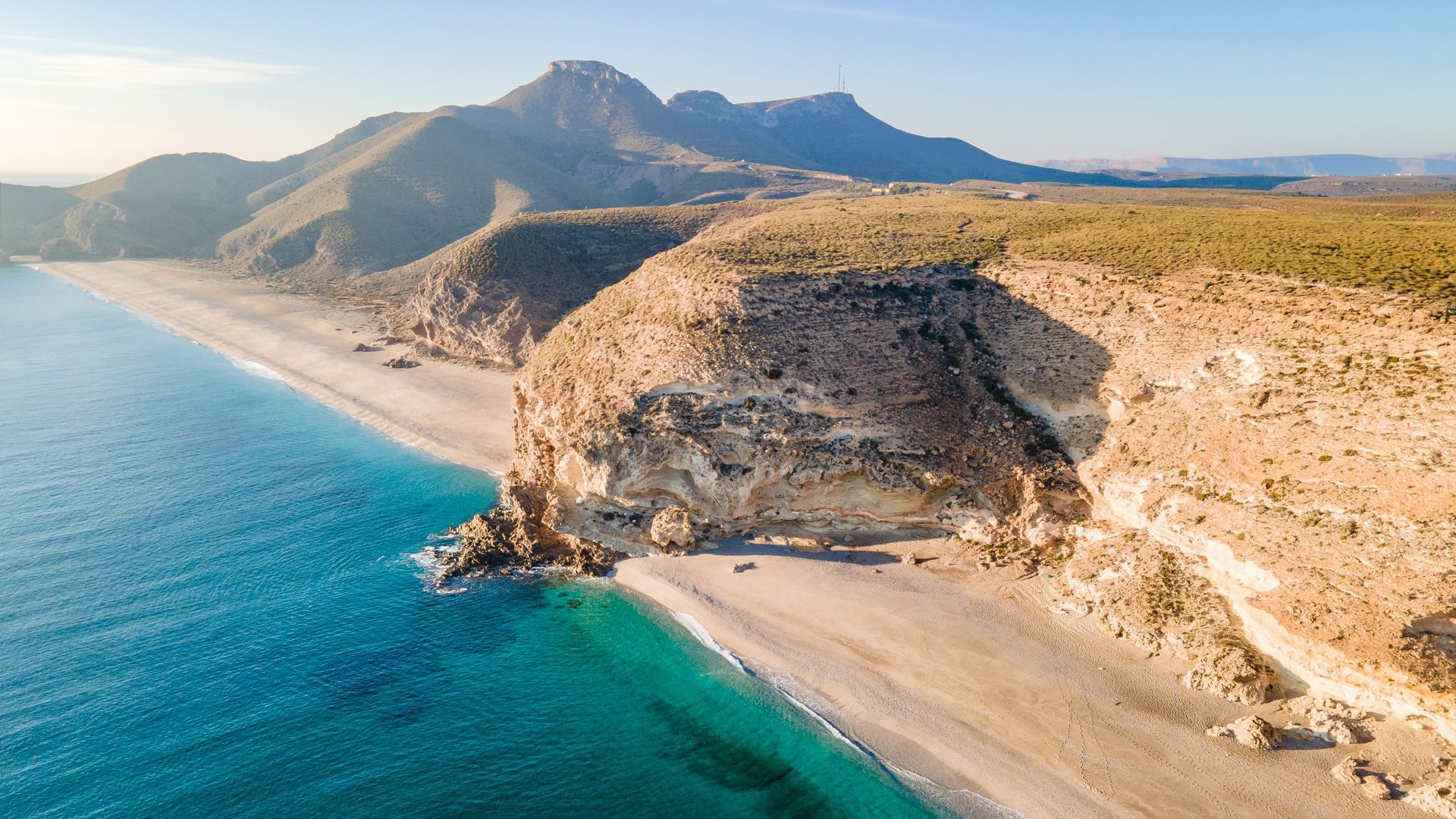 Playa de los Muertos, en el Parque Natural y Reserva de la Biosfera, Cabo de Gata-Níjar