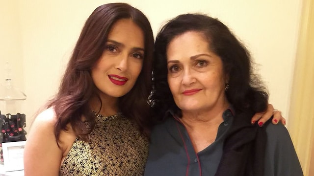 Salma Hayek y su mamá Diana Jiménez Medina
