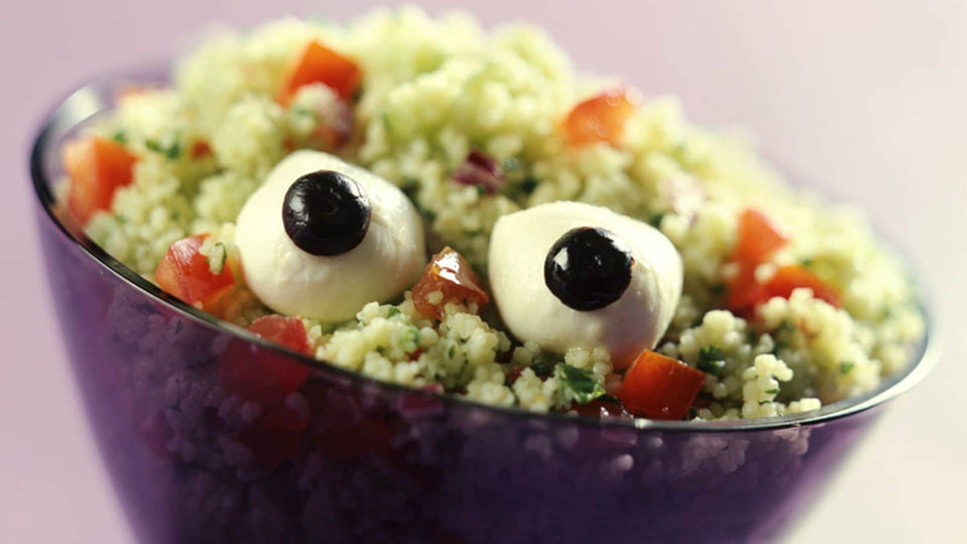 Ensalada de bulgur, tomate y 'mozzarella'