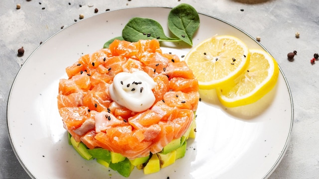 Tartar de salmón