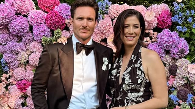 Garbiñe Muguruza en una boda