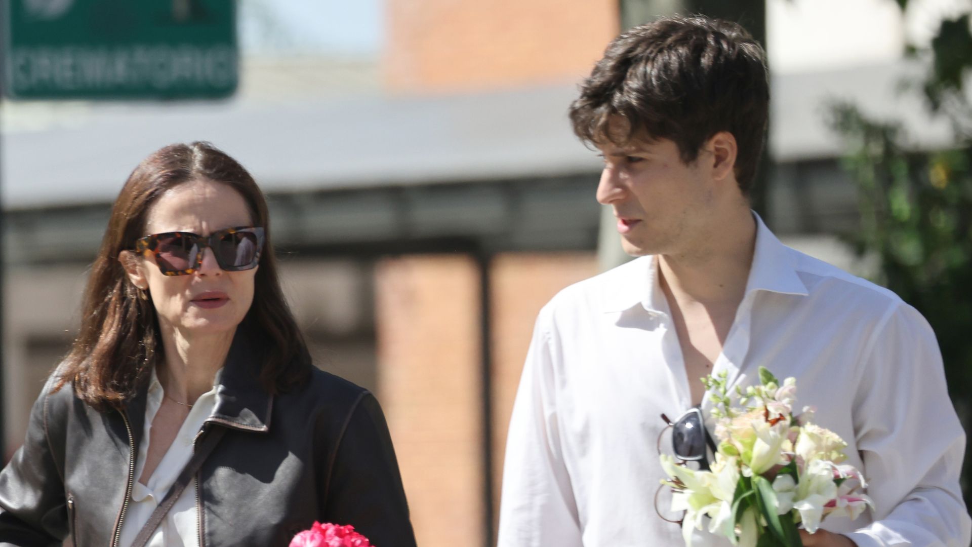 Aitana Sánchez-Gijón con el mayor de sus hijos, Teo Lucadamo
