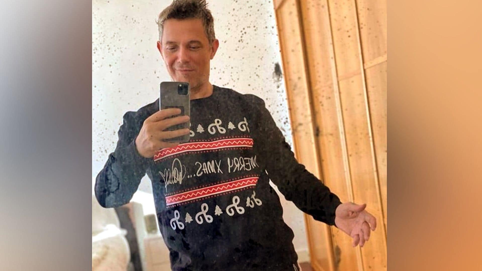 El simpático intento de challenge navideño de Alejandro Sanz
