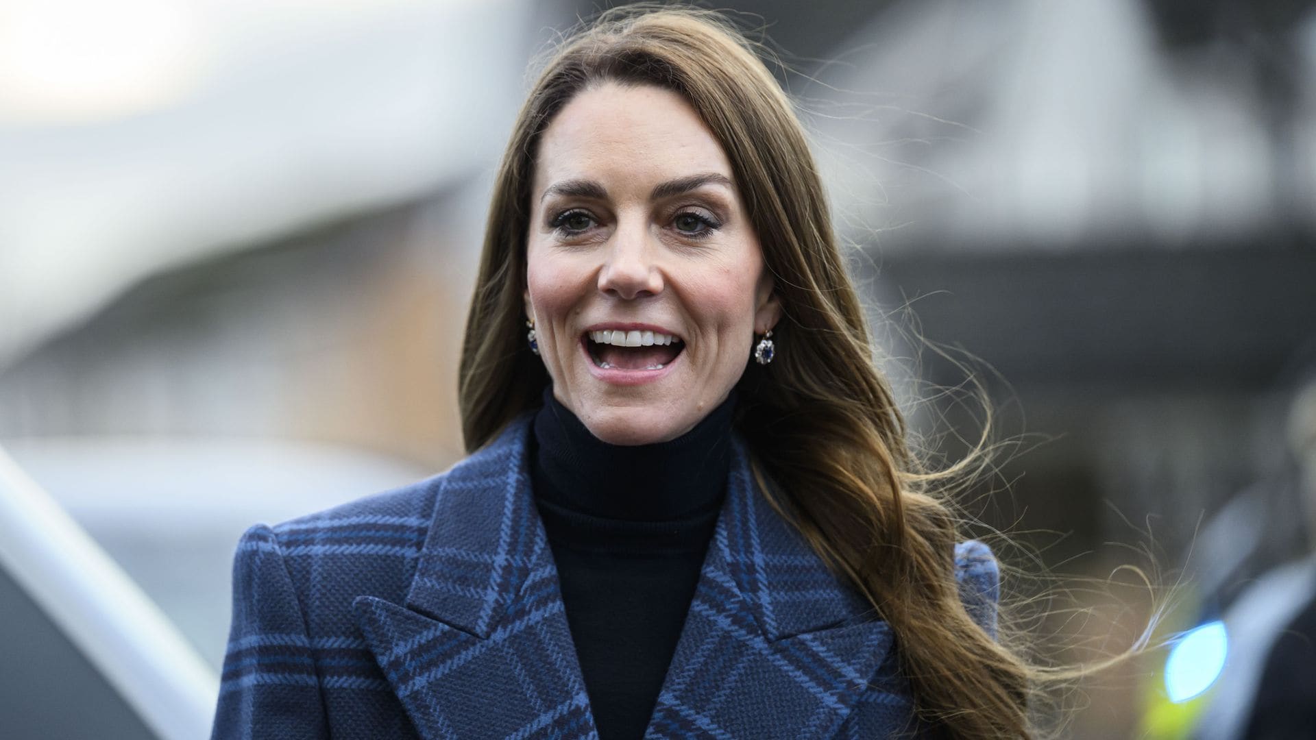 La princesa Kate en su visita a Fallin, cerca de Stirling, Escocia.