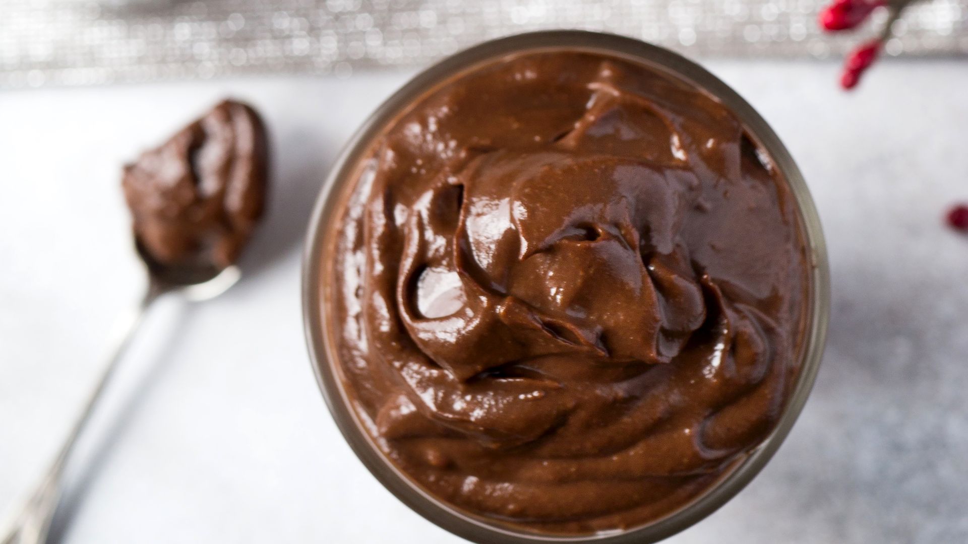 Pudding de chocolate.