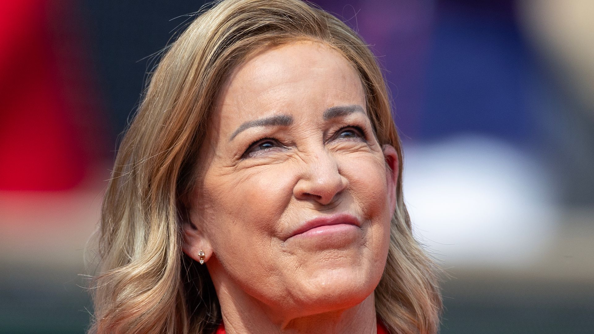Chris Evert en un torneo en Francia