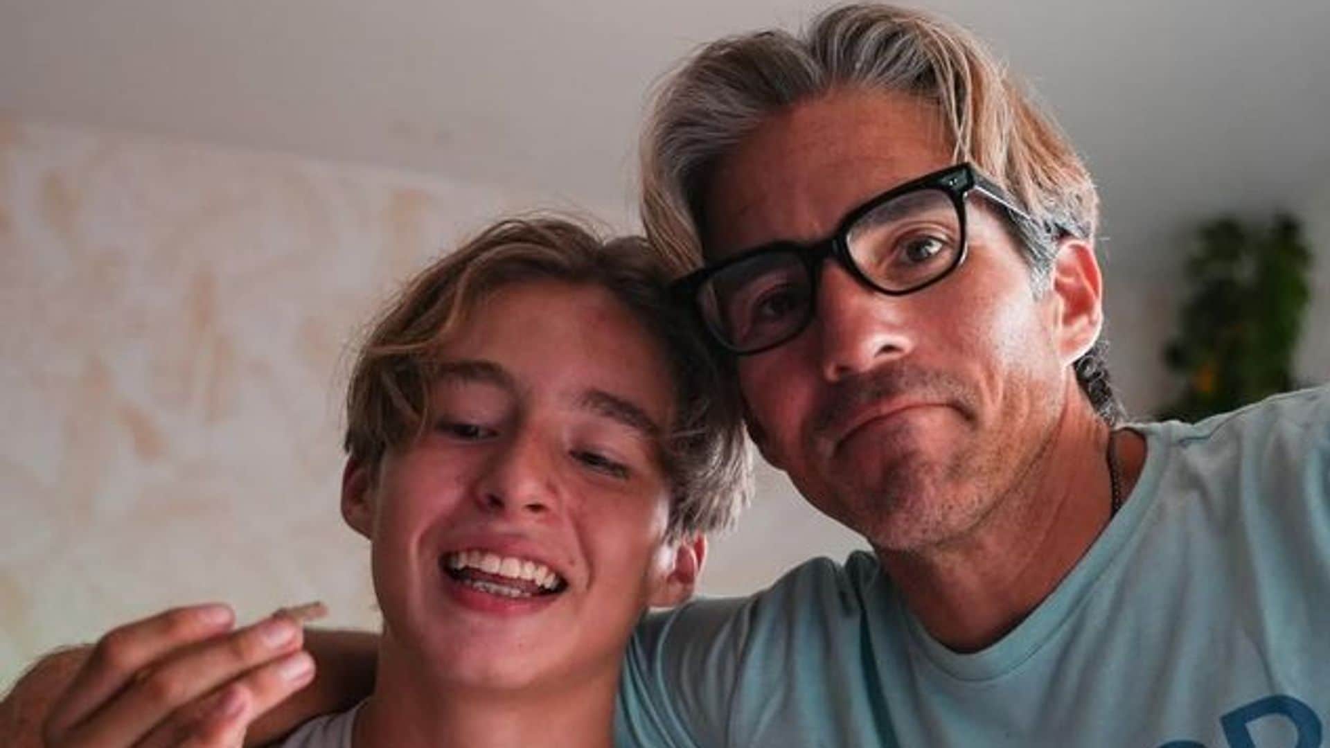 Fernando Reina y su hijo Mateo