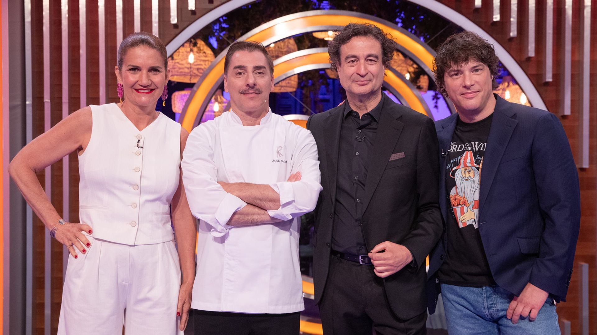 Jordi Roca con los jueces de MasterChef