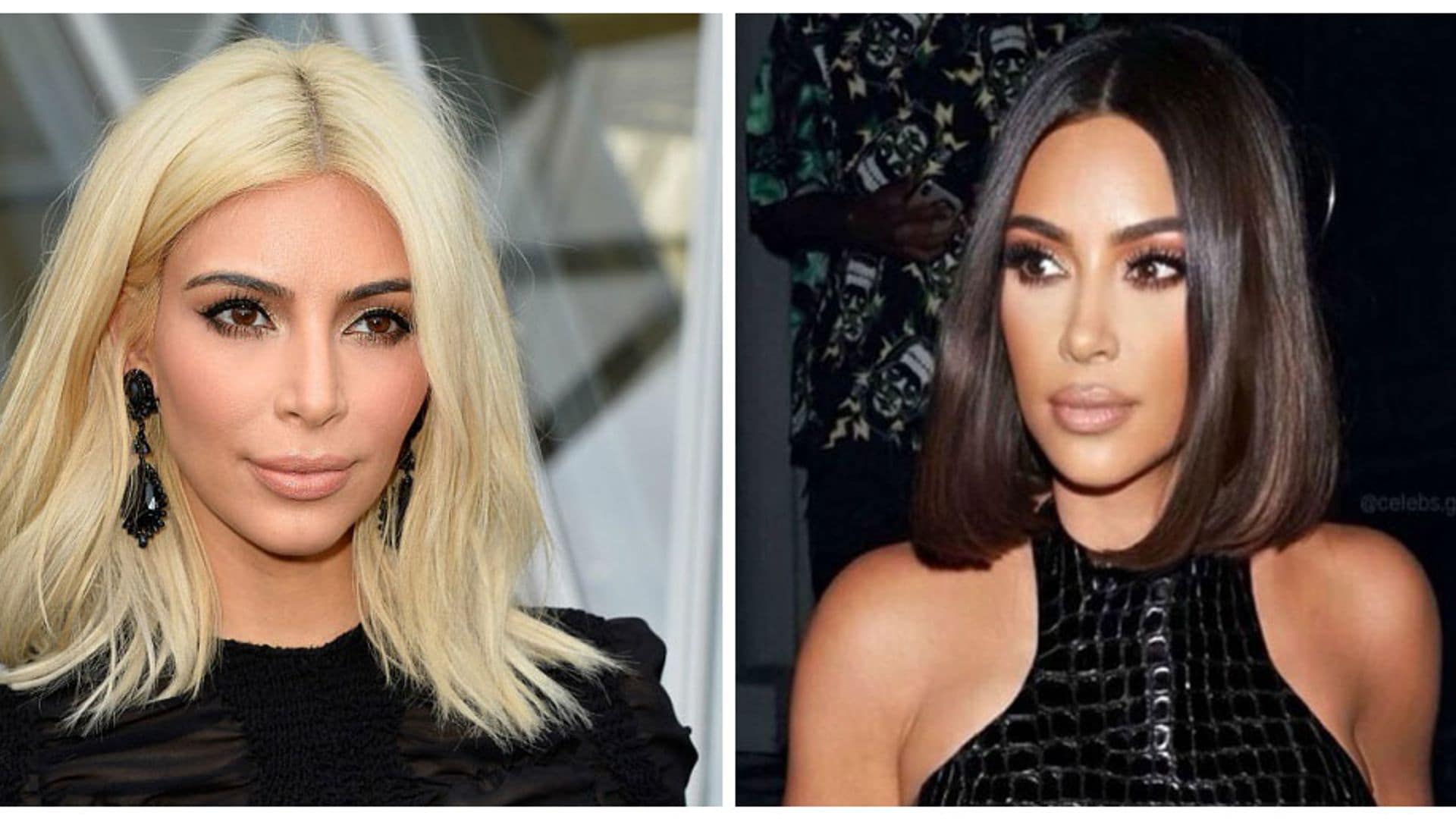 ¿'Brunette' o 'blonde'? ¿Cuál look de Kim Kardashian prefieres?