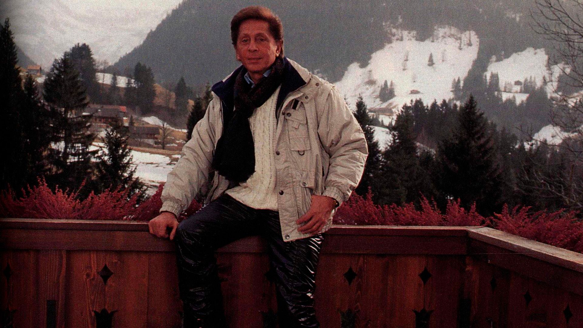 Valentino en su casa de Gstaad