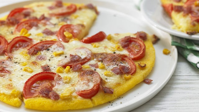 polenta salami maiz