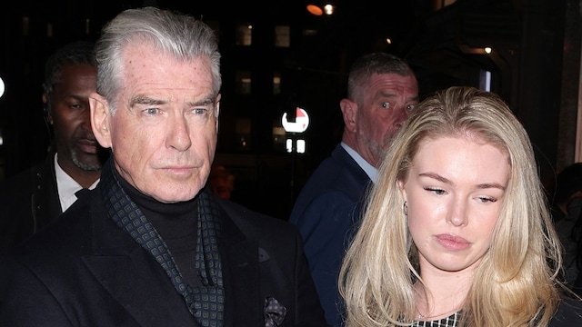 Actor Pierce Brosnan and granddaughter, Isabella Sophie Smith 