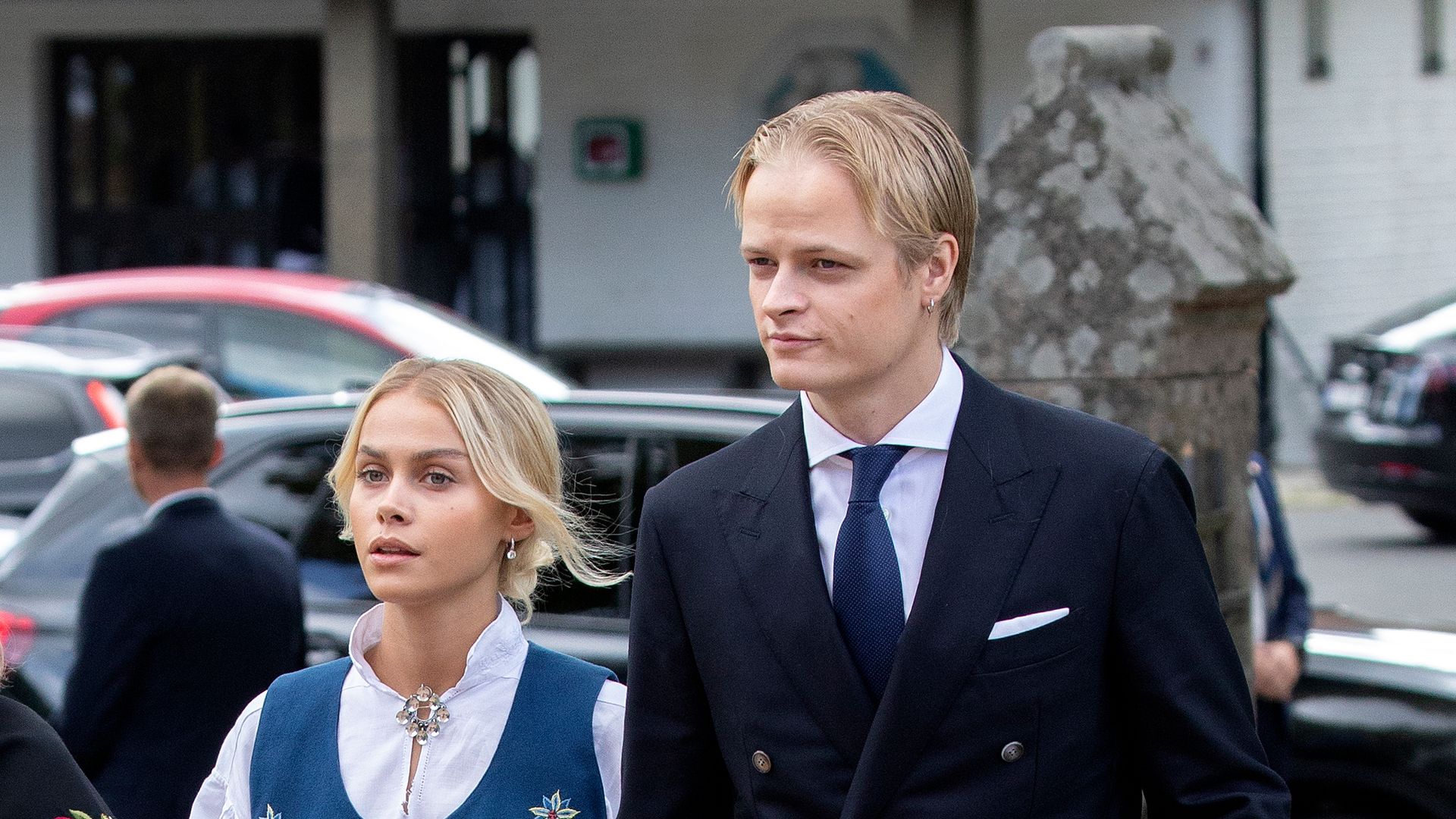 Juliane Snekkestad y Marius Borg cuando eran pareja en el año 2020
