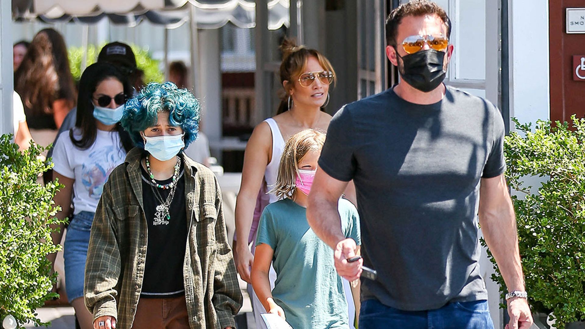 La 'modern family' que han formado JLo y Ben Affleck (incluidos Jennifer Garner y Marc Anthony)