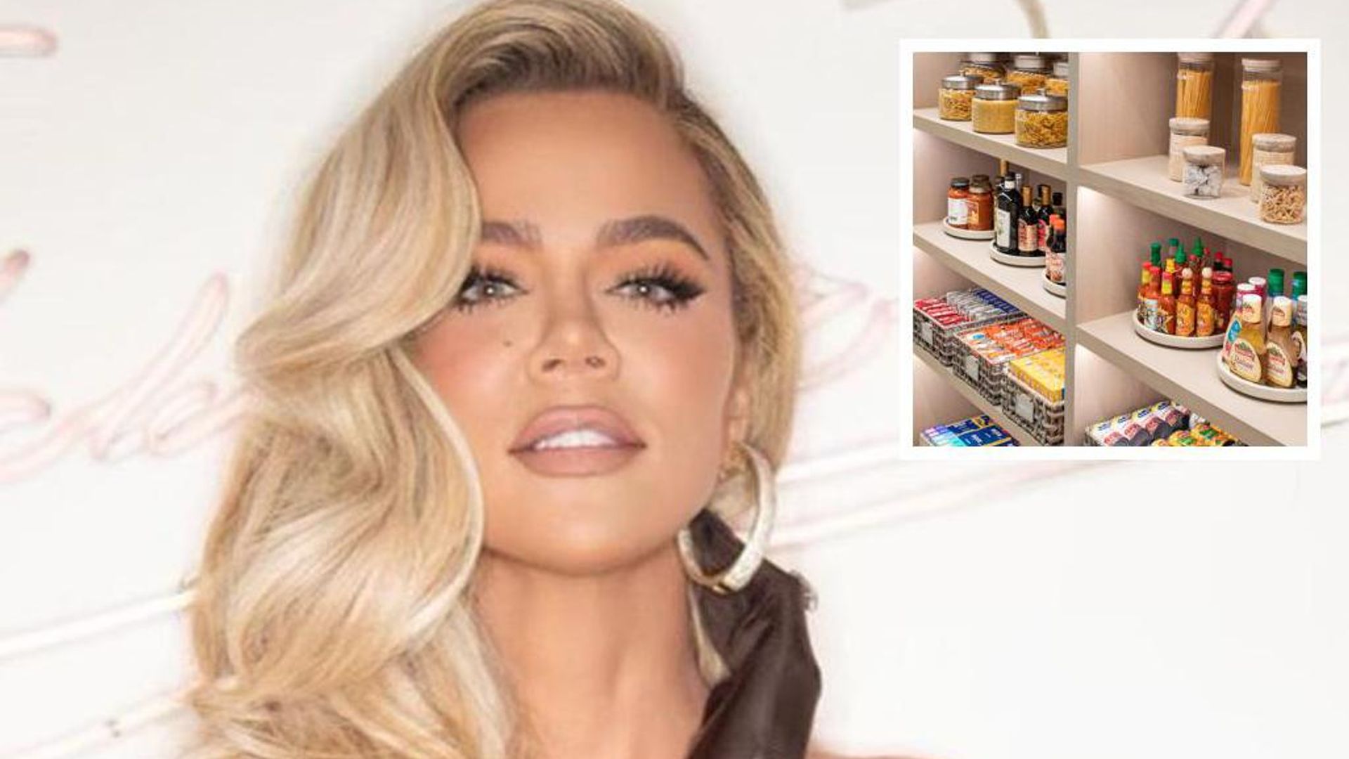 Khloé Kardashian presume su espectacular alacena, ¡todo está perfectamente organizado!