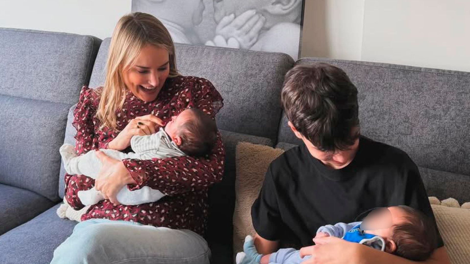 El momento más tierno de Alba Carrillo y su hijo Lucas al conocer a los bebés de Estela Grande: "Mío, tuyos, nuestros"