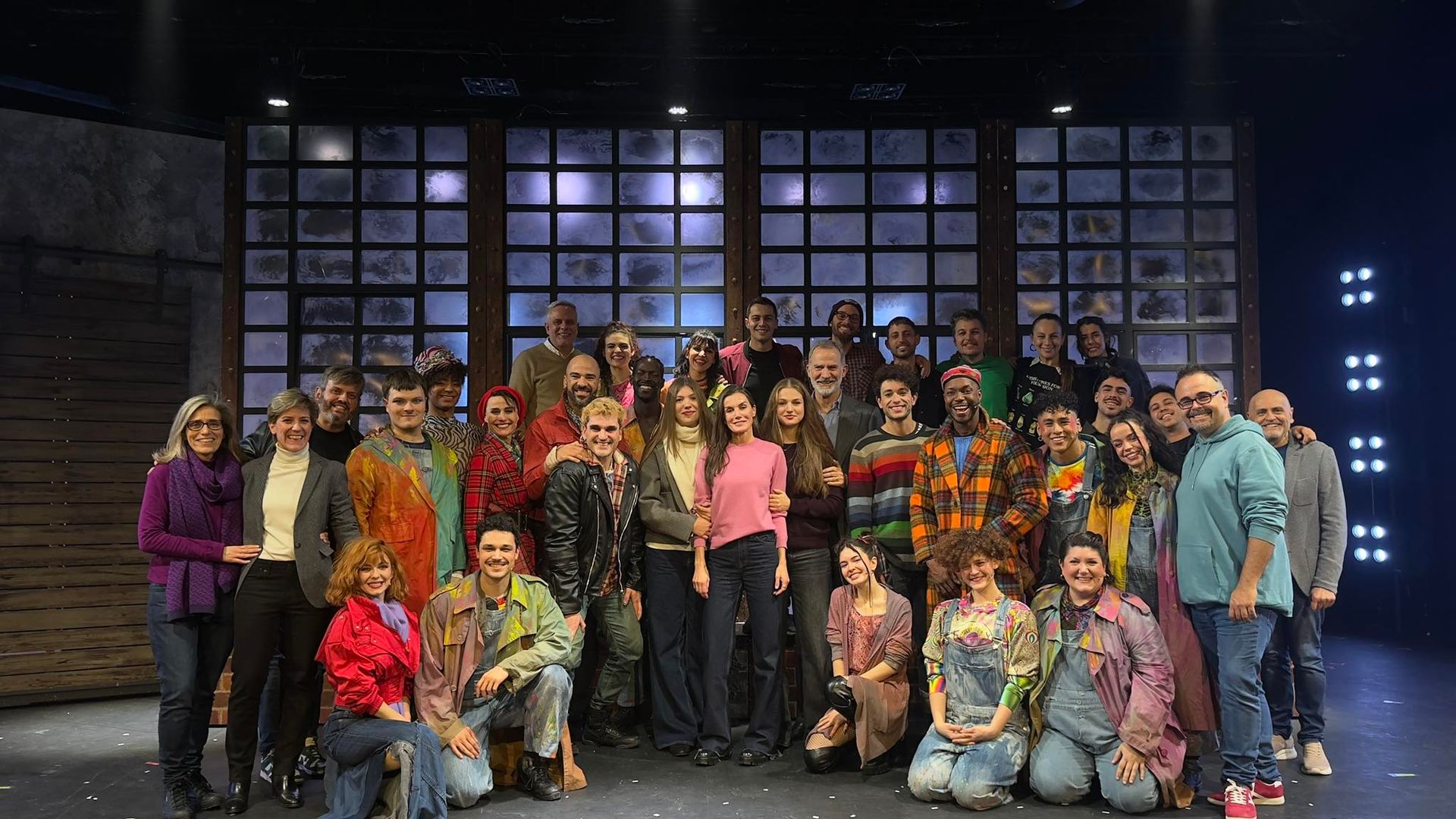 La familia real en el musical Rent