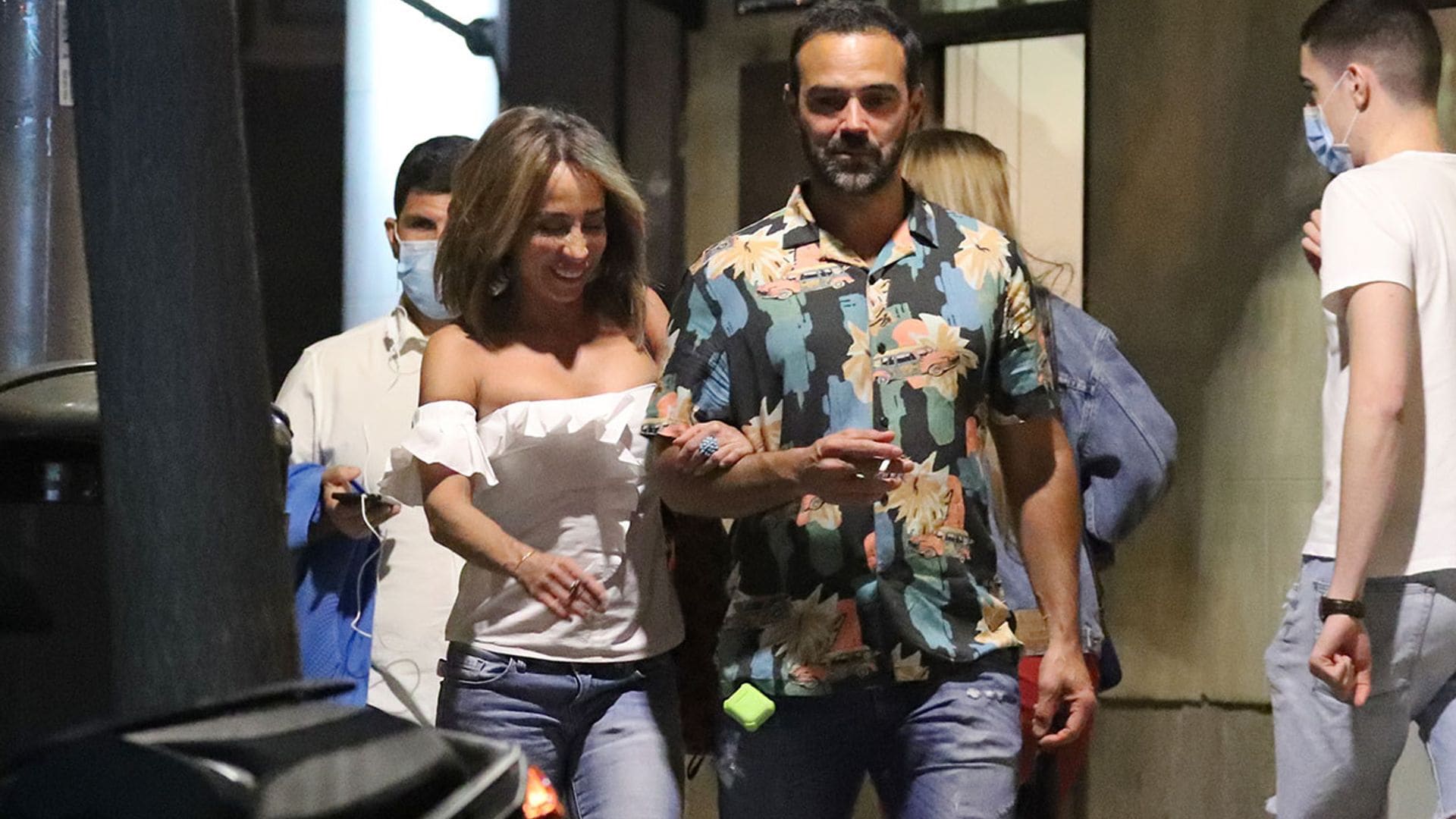 María Patiño y su marido, Ricardo Rodríguez Olivares, paseo de enamorados