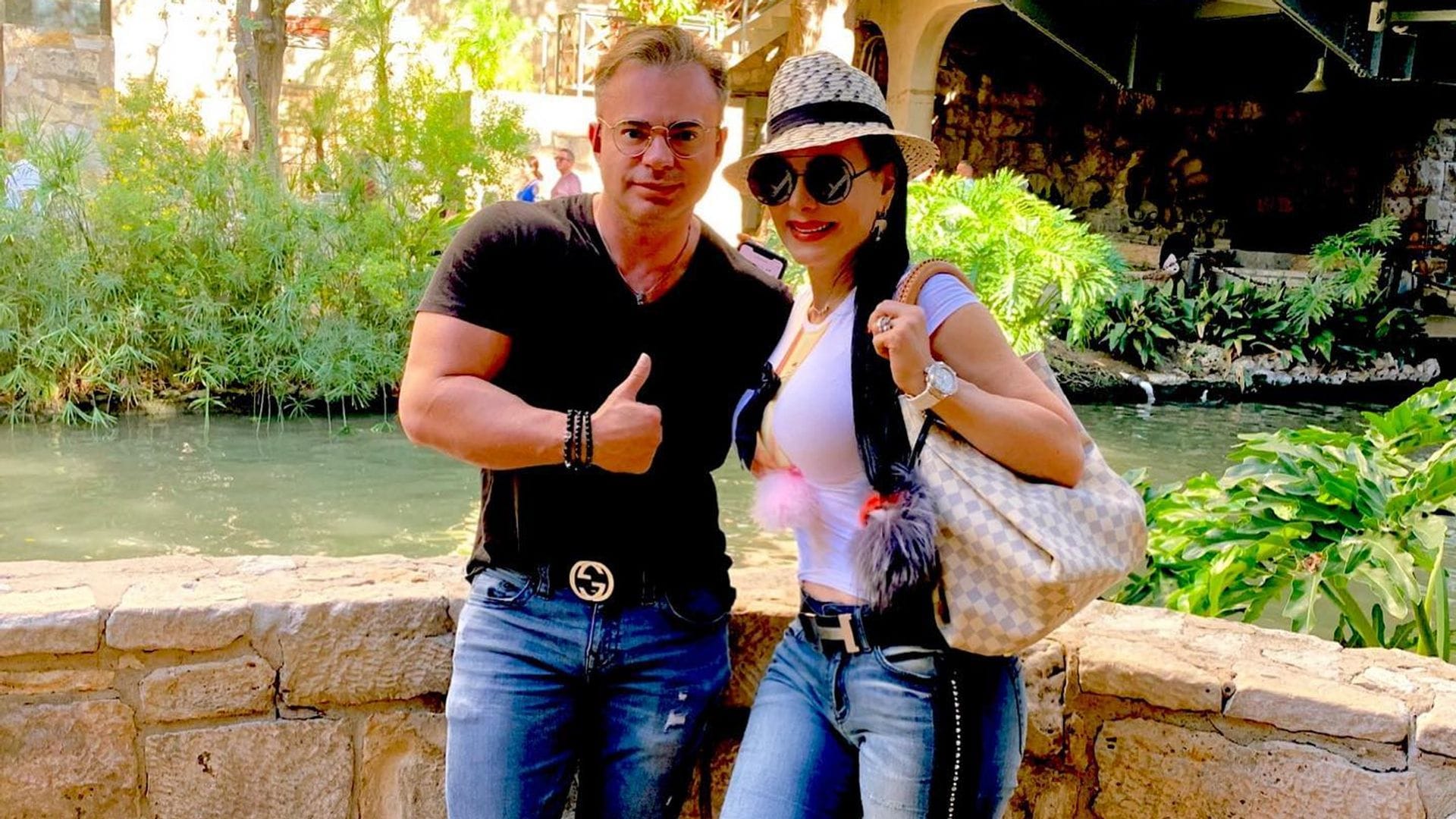 Maribel Guardia y su esposo Marcho Chachón.