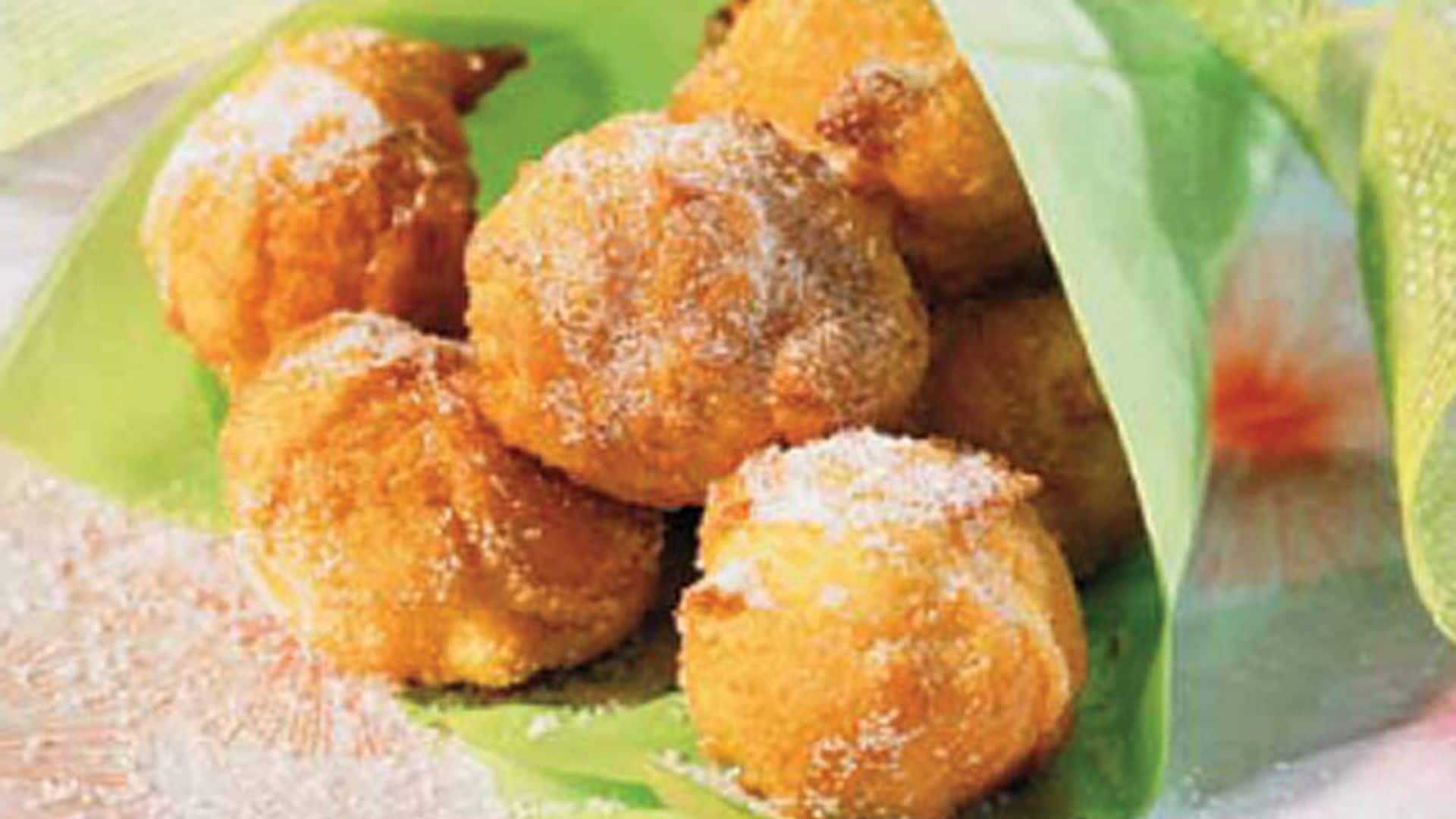 Buñuelos de mantequilla y lima-limón