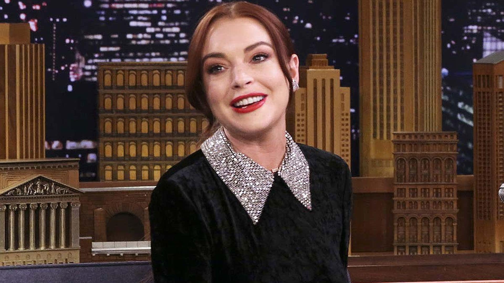 Amor bajo la nieve, la navideña y romántica imagen de Lindsay Lohan junto a su prometido