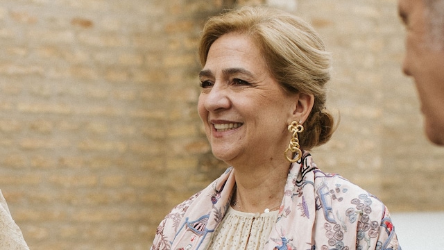 La infanta Cristina en la boda de su ahijada