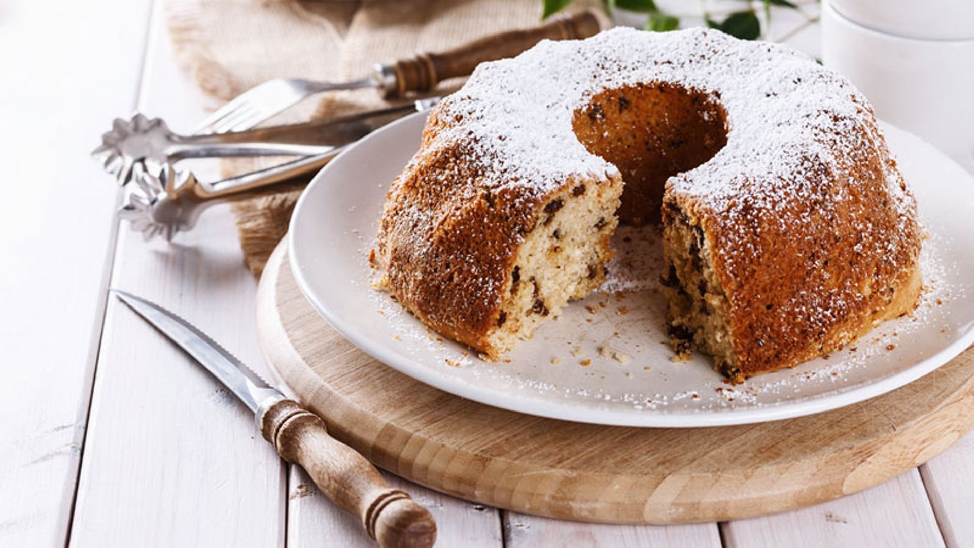 ‘Bundt cake’ de pasas