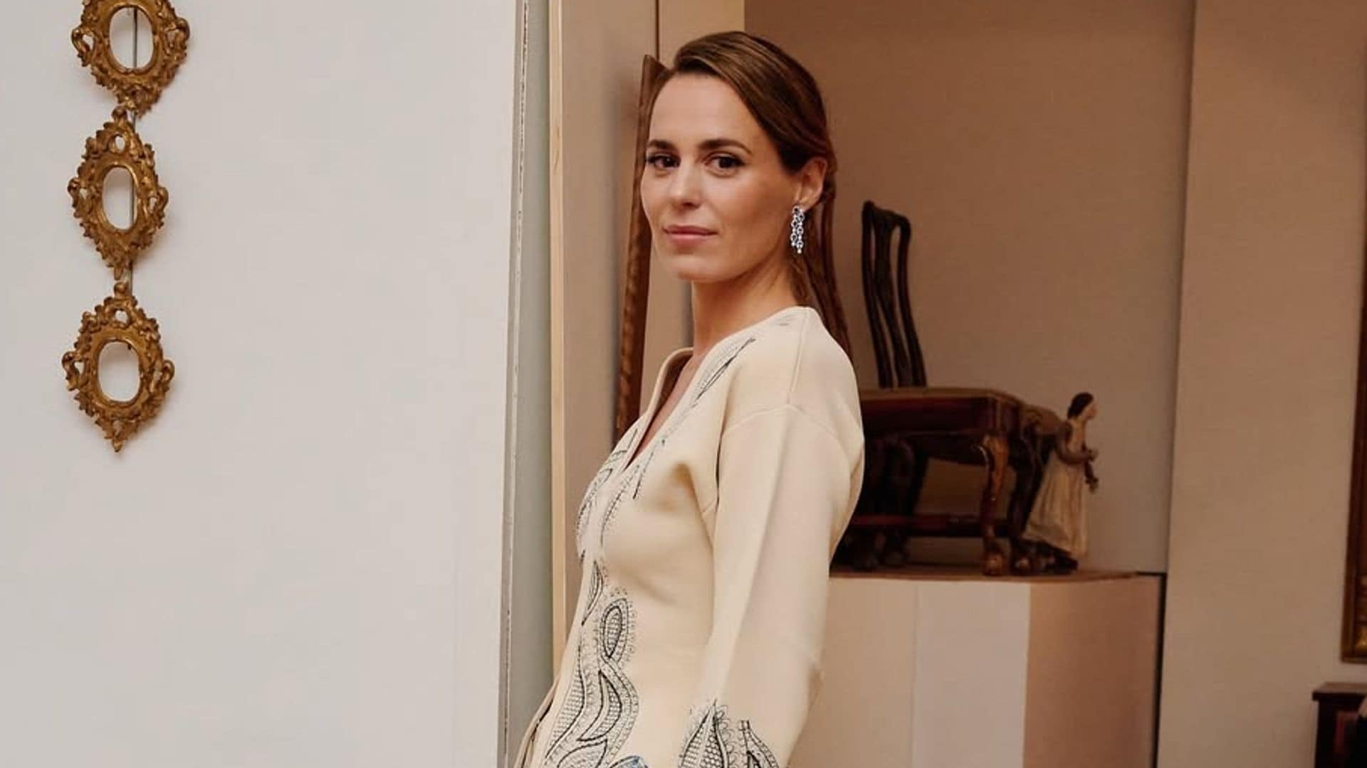 El look de Claudia Osborne en Madrid, de firma española.