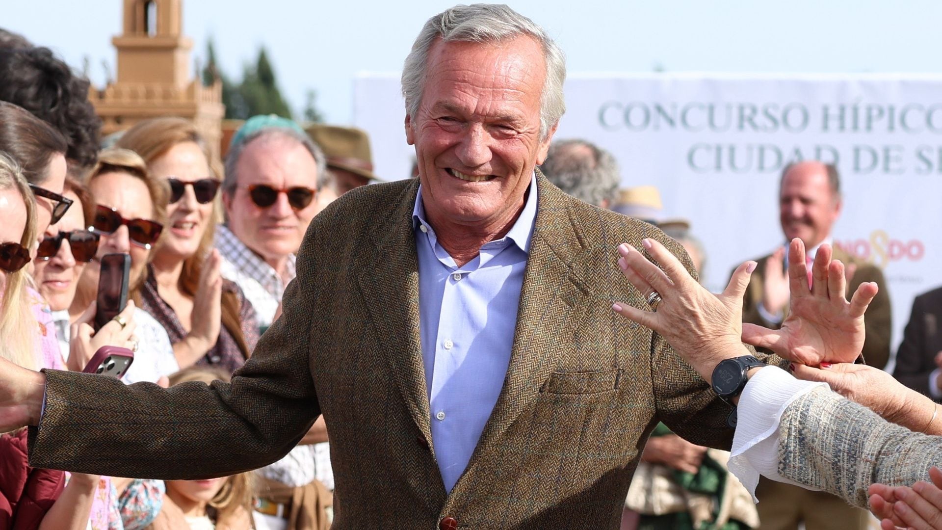 Luis Astolfi en el homenaje que recibió en Sevilla