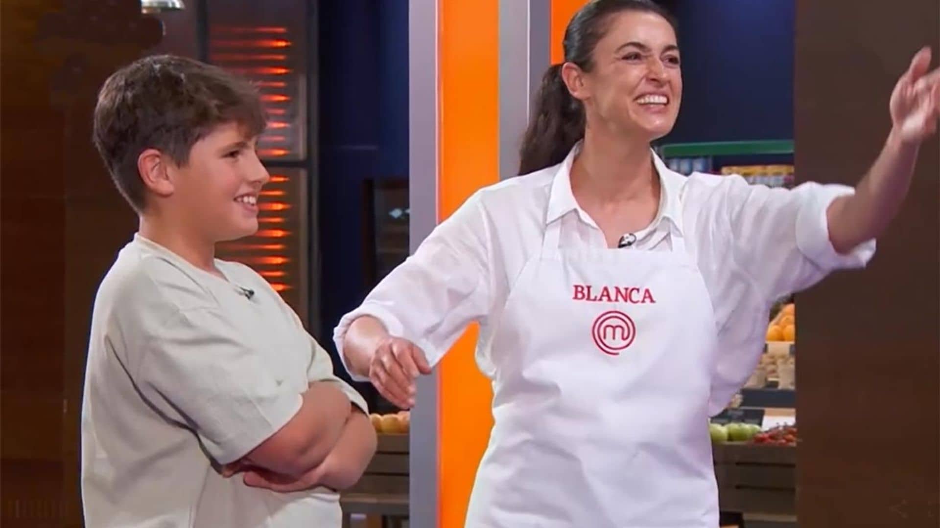 Blanca Romero recibe la visita de su hijo Martín, de 11 años, y protagoniza una de las anécdotas más divertidas de 'MasterChef'