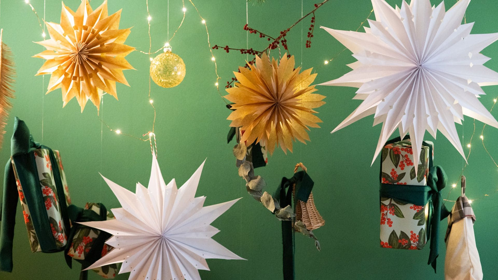 Adornos navideños: Cristina Velasco Mora te explica cómo hacer una preciosa estrella de Navidad