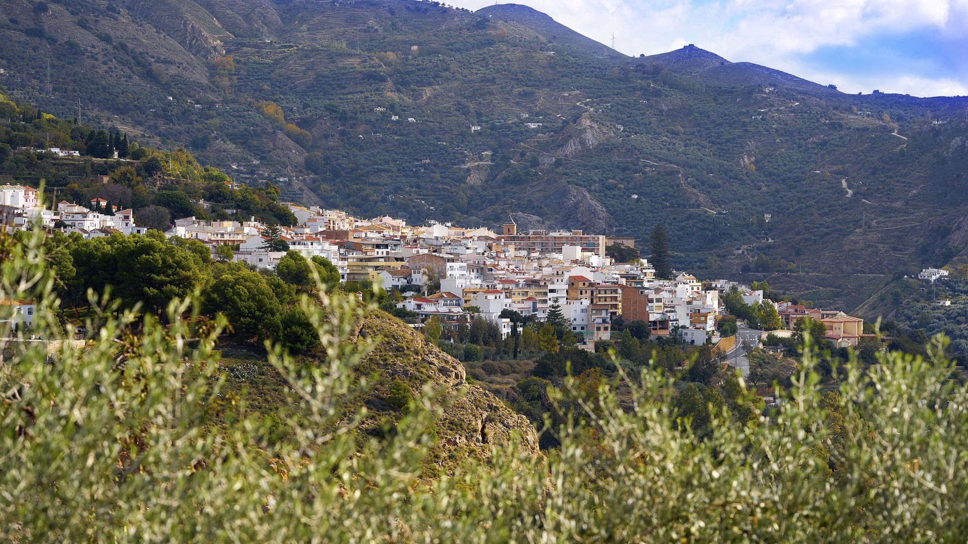 El pueblo granadino de Lanjarón 